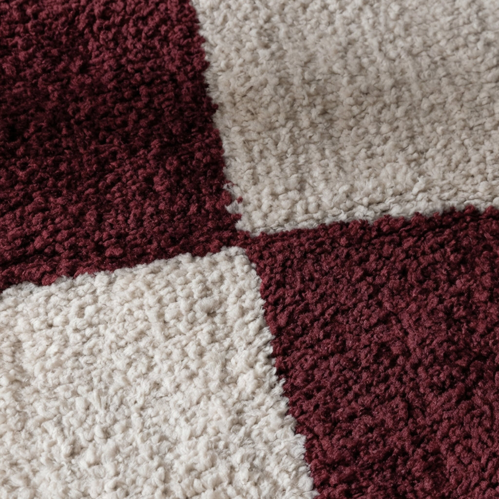 Checkerboard rug - Blox Red