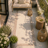Balcony Rug - Sierra Border Cream/Beige