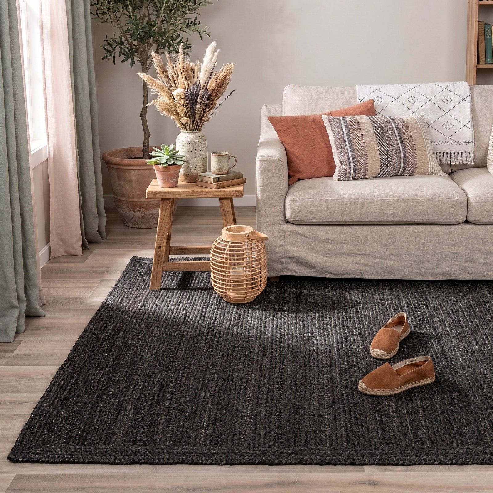 Jute Rug - Fair Black