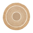 Rund jutematta | Mirai Circle vit/natur hos Volero