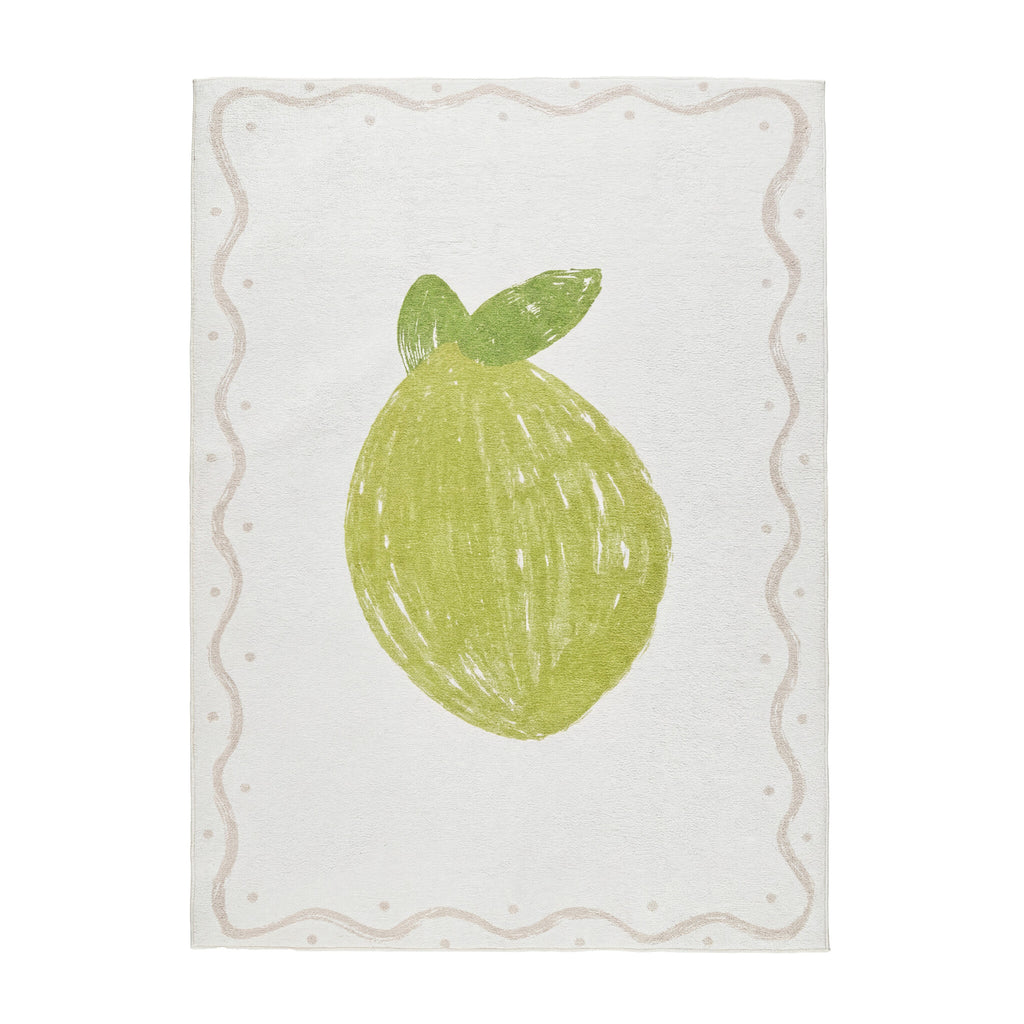Washable children's rug - Mick Limoen Green