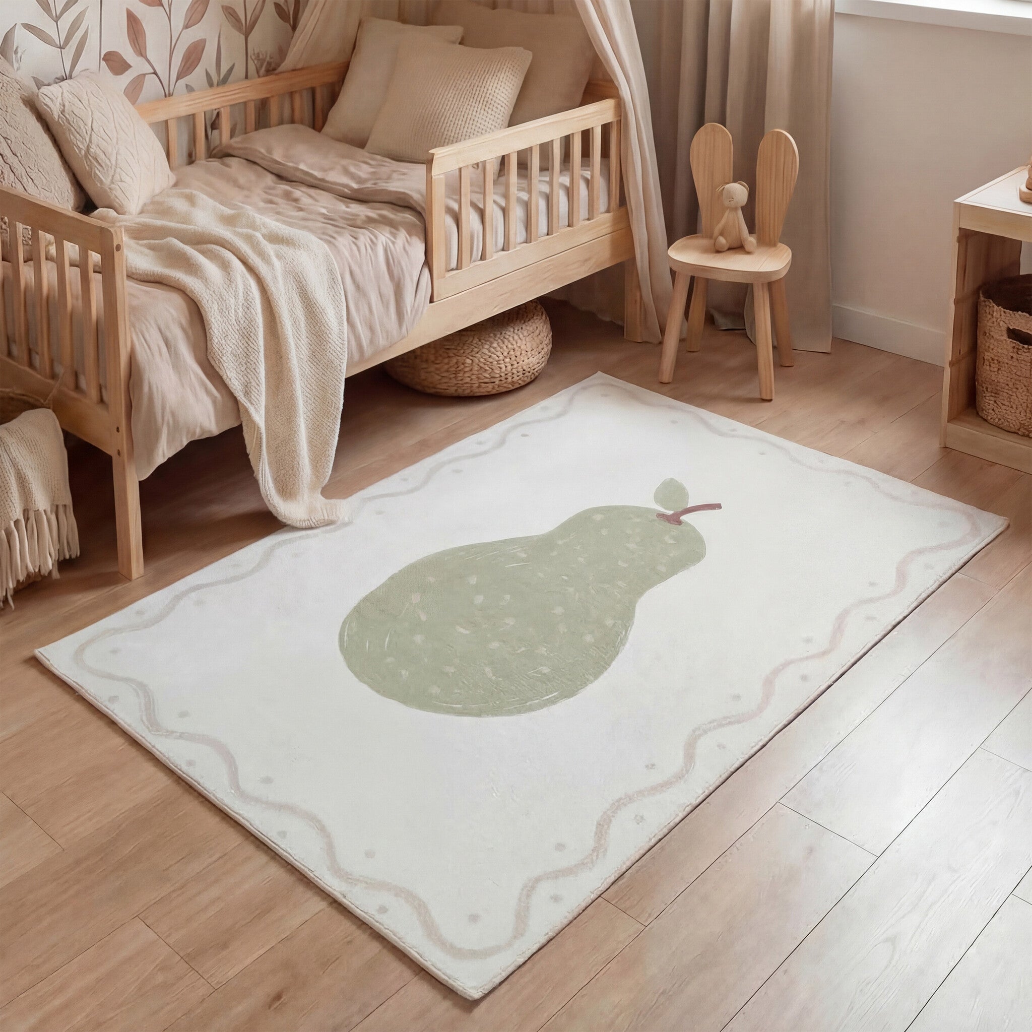 Washable children's rug - Mick Peer Green