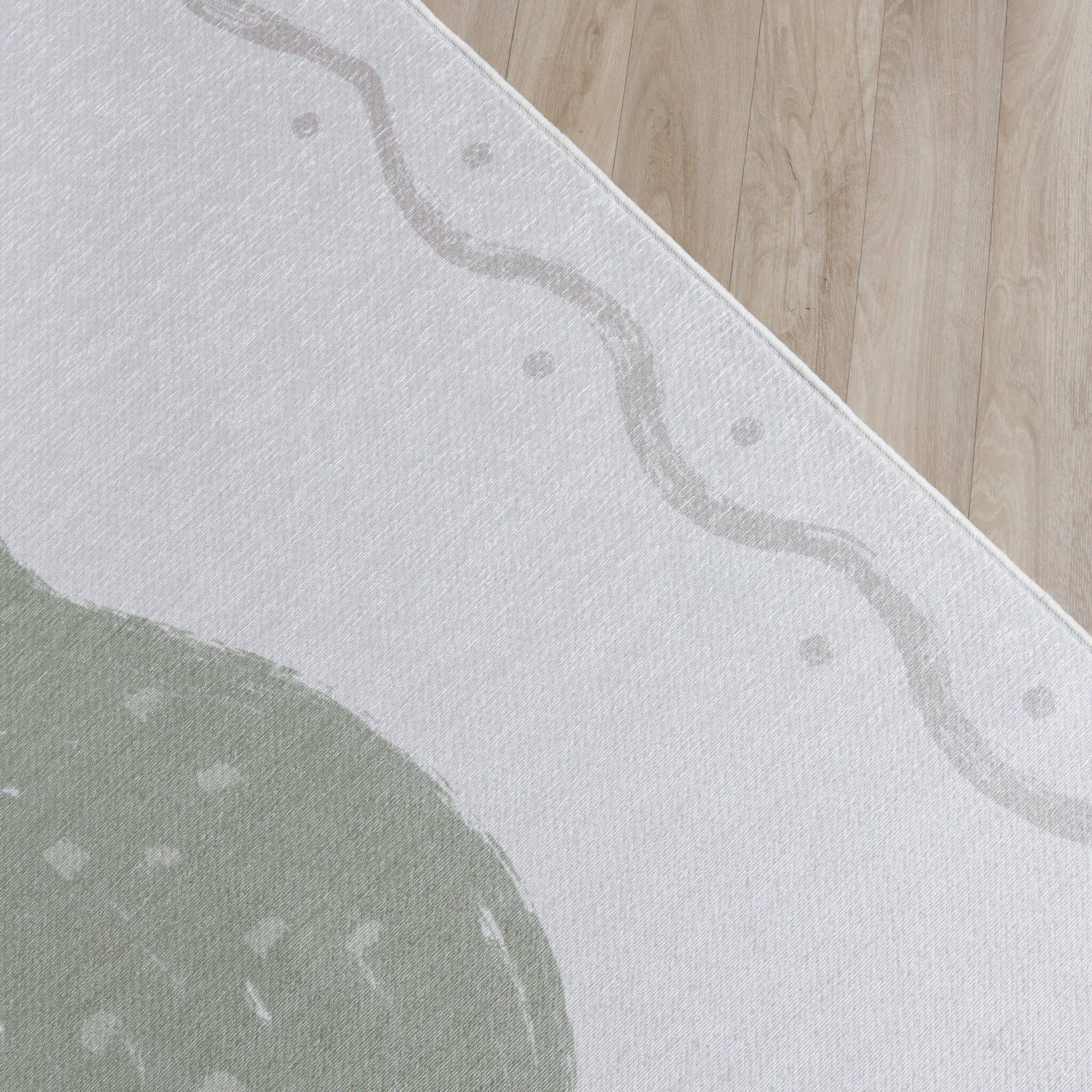 Washable children's rug - Mick Peer Green