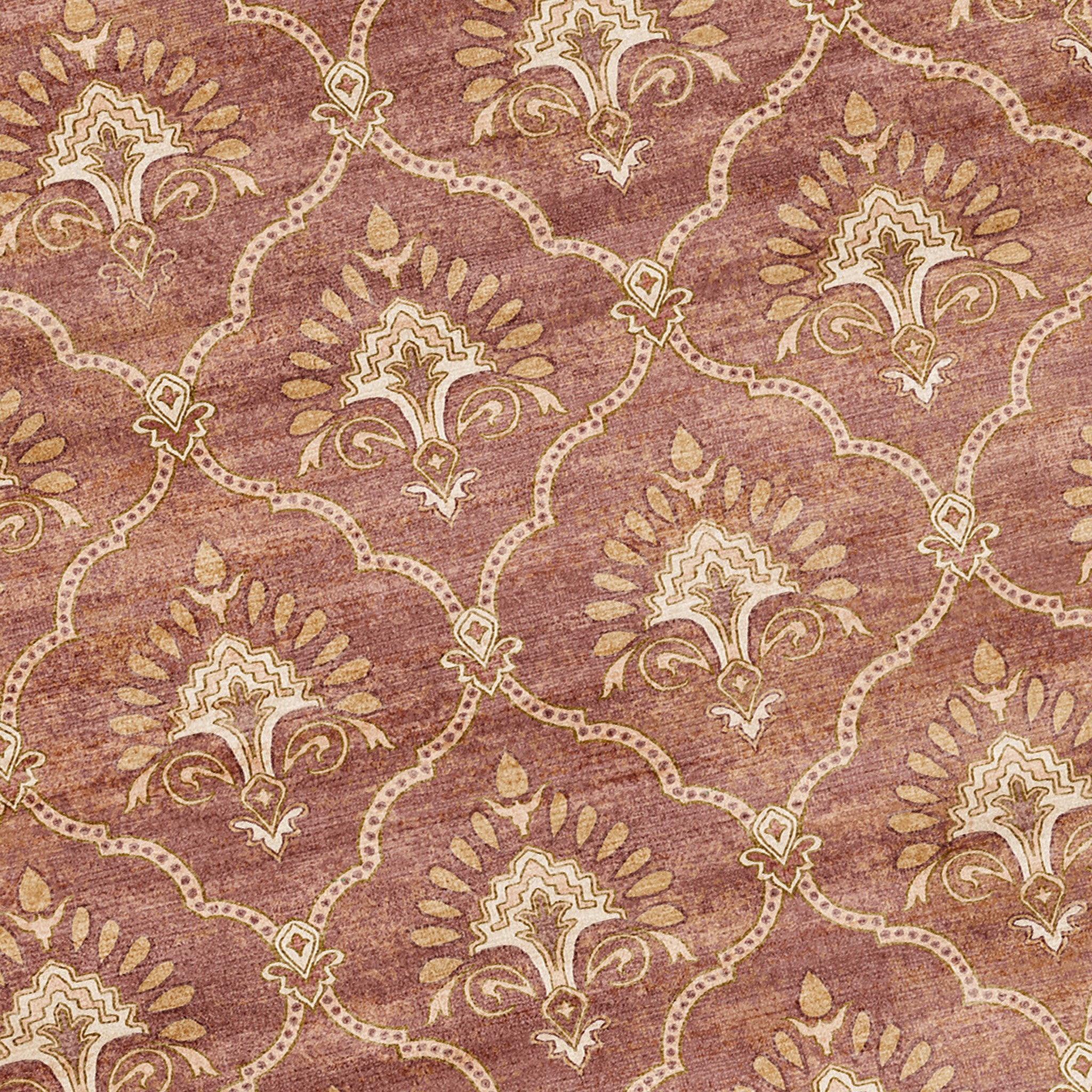 Vintagematta - Sage Grid Terrakotta