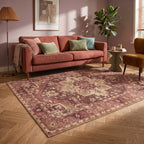 Vintage rug - Sage Medallion Red
