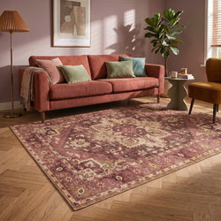 Vintage rug - Sage Medallion Red