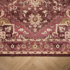 Vintage rug - Sage Medallion Red