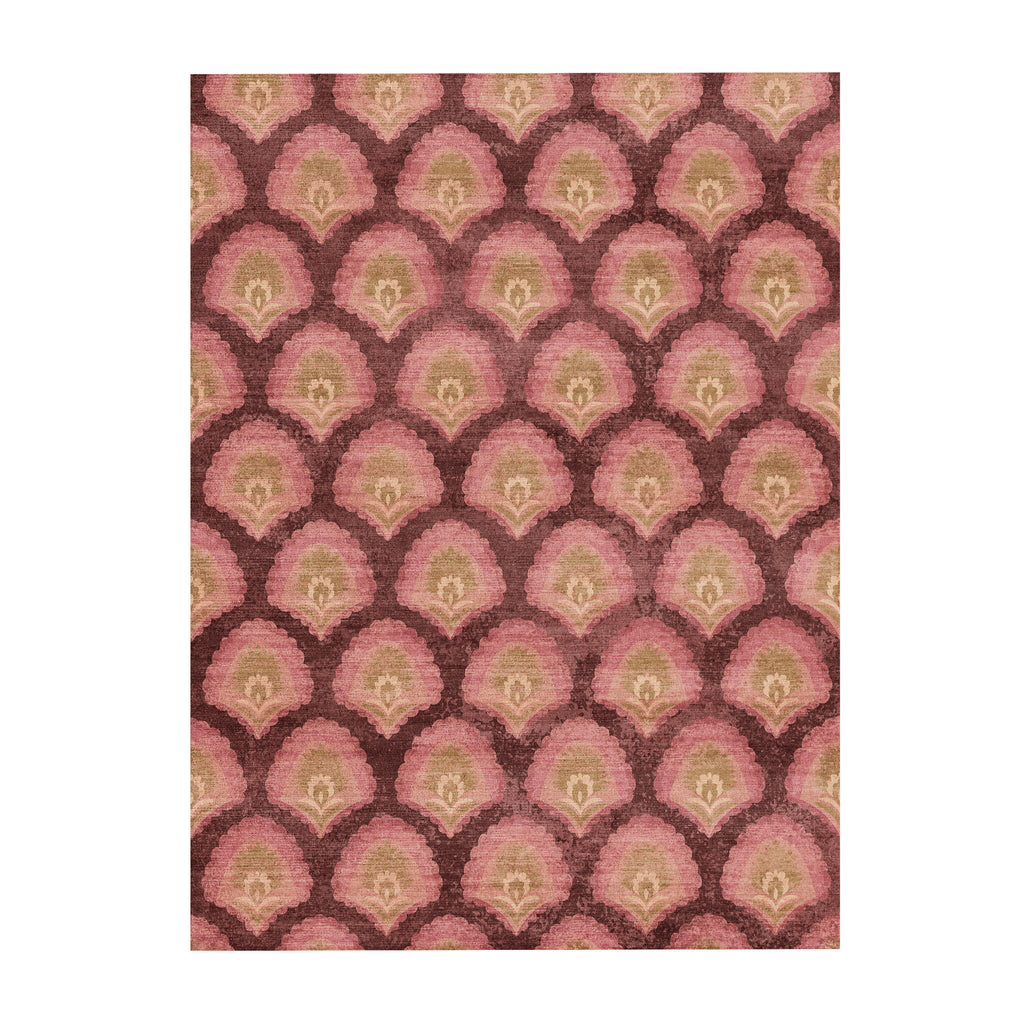 Vintagematta - Sage Pattern Röd