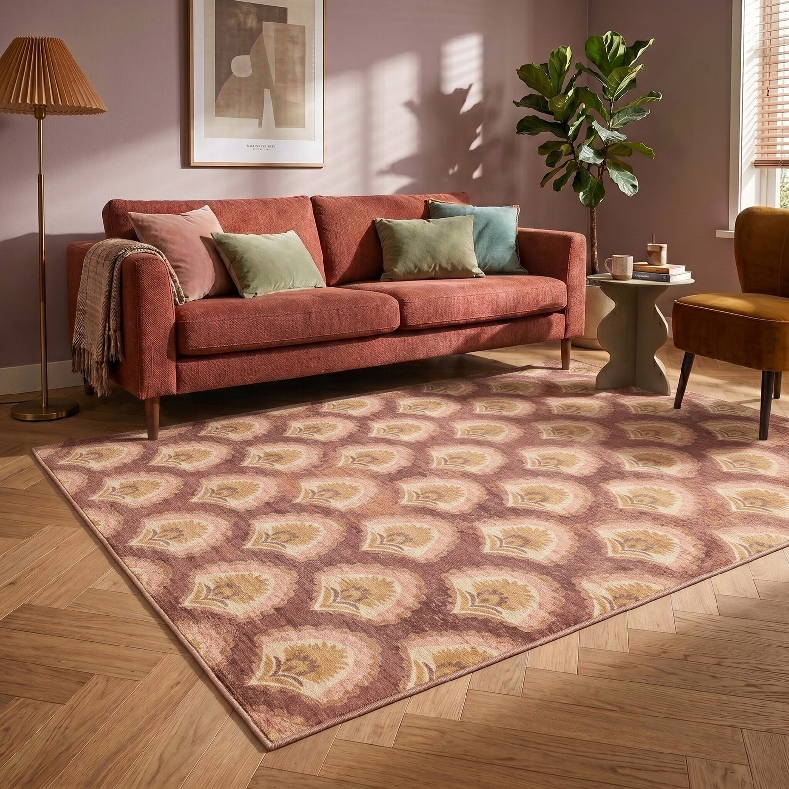 Vintagematta - Sage Pattern Terrakotta