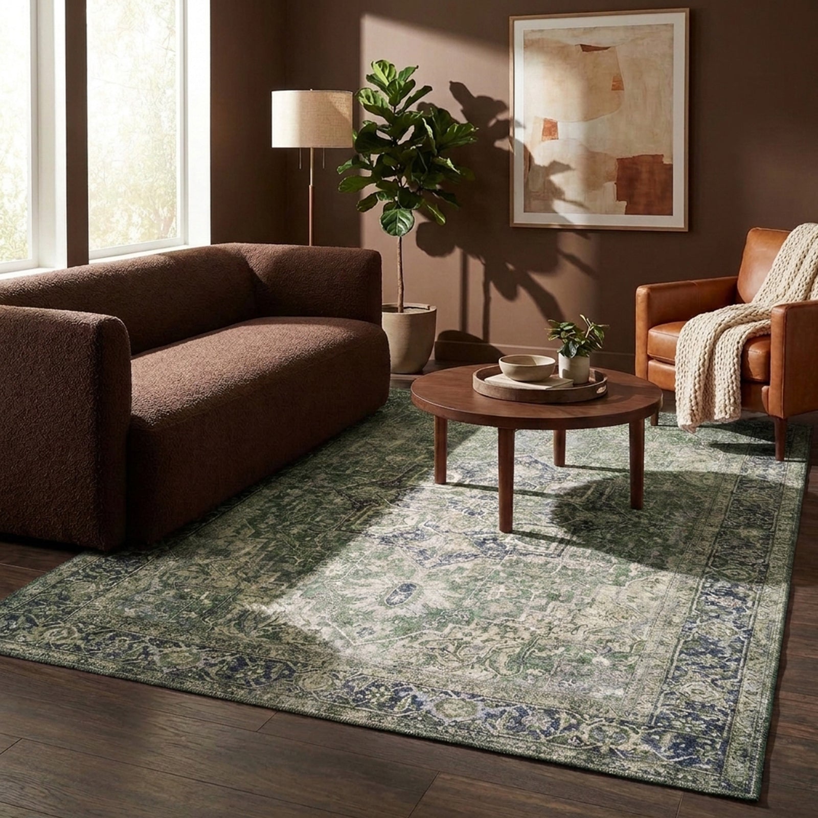 Vintage Rug - Lugan Green