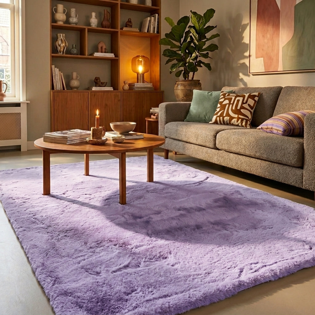 Fluffig matta | Comfy Supreme lila hos Volero