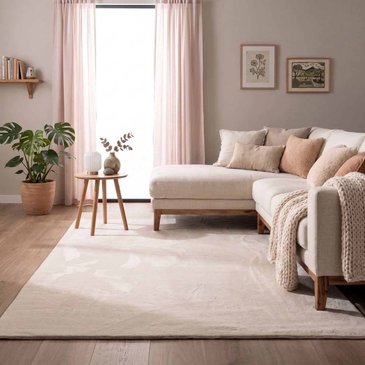 Tvättbar matta | Cozy gräddvit hos Volero