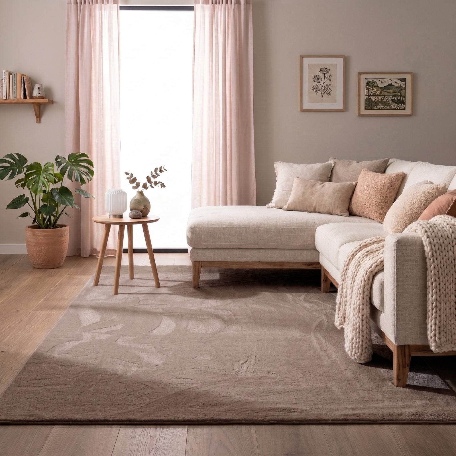 Tvättbar matta | Cozy taupe hos Volero